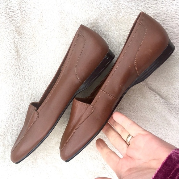 WORTHINGTON brown leather Linda flats size 6 - Picture 8 of 8
